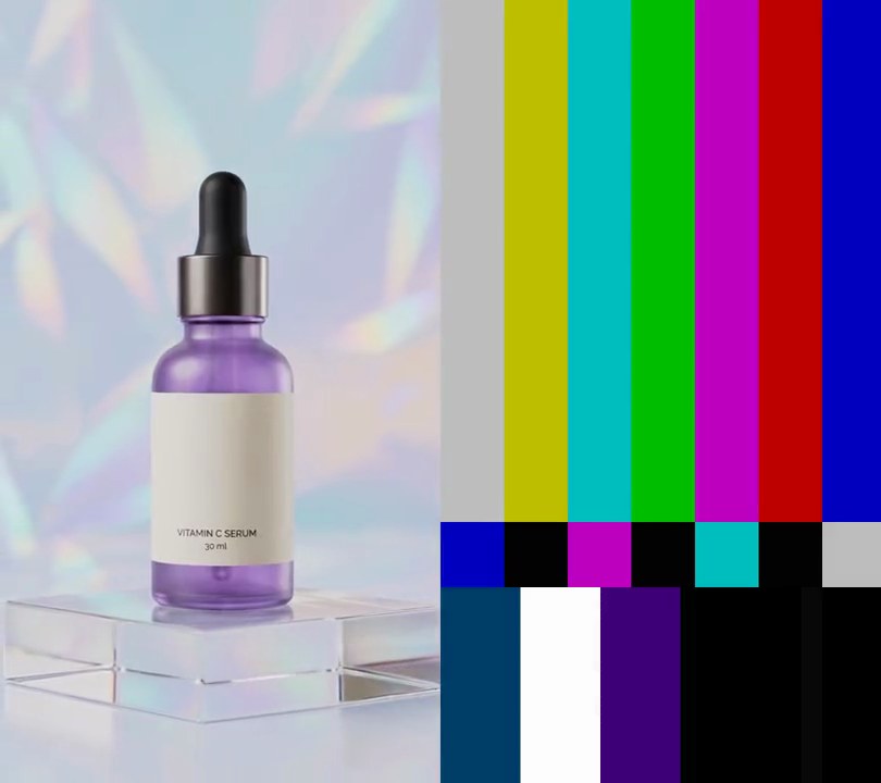 Color bars test pattern