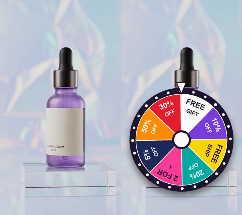 Prize wheel spin