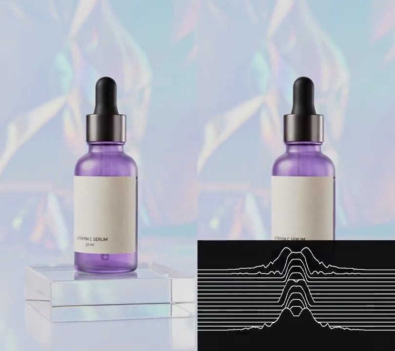 Stacked ridgeline waveform