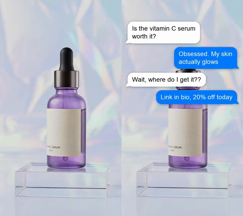 Text message bubbles
