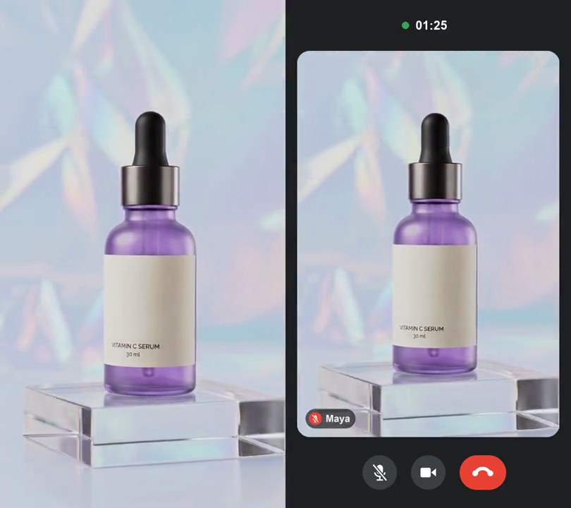 Video call frame